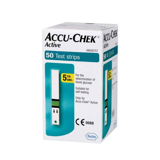 شرائط اكيو تشيك أكتيف لقياس السكر Accu-Chek Active