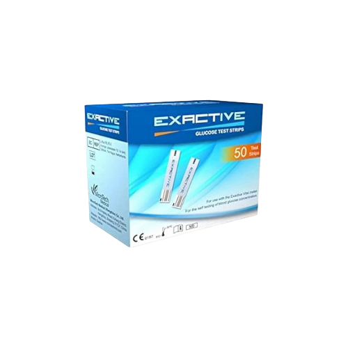 شرائط قياس السكر اكساكتيف Exactive علبة 50 شريط