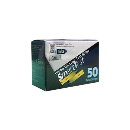 شرائط قياس السكر سمارت تيست Smart Test علبة 50 شريط