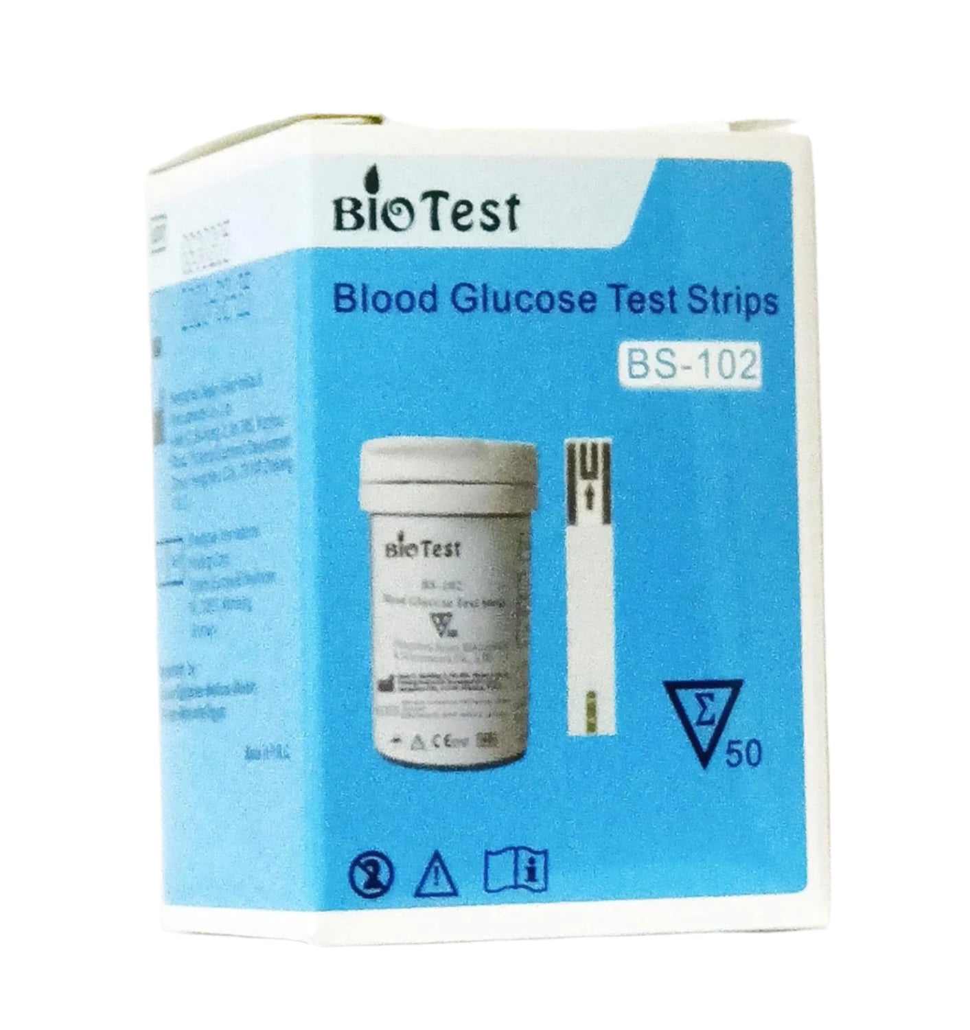 شرائط قياس السكر بيوتيست Bio Test علبة 50 شريط