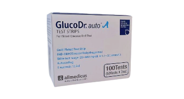 شرائط قياس السكر جلوكودكتور اوتو Gluco Dr. Auto علبة 100 شريط