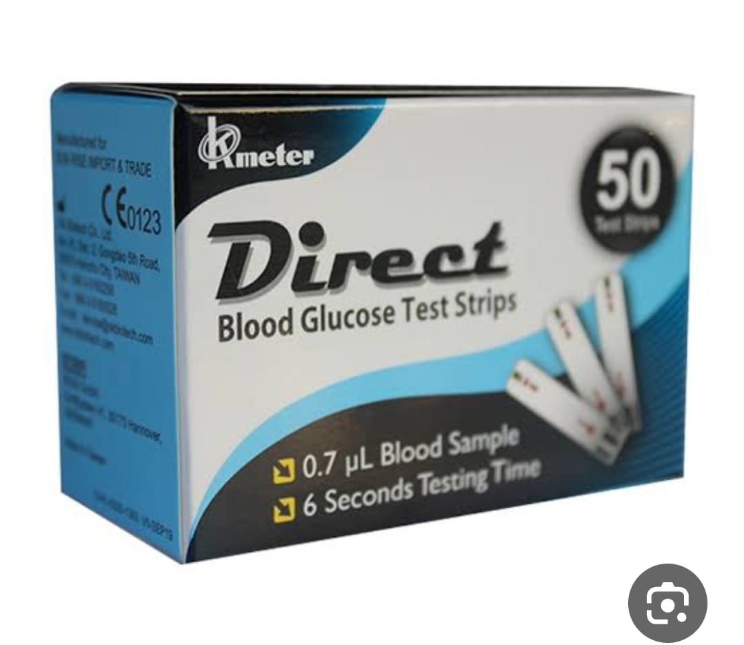 شرائط قياس السكر دايركت Direct علبة 50 شريط