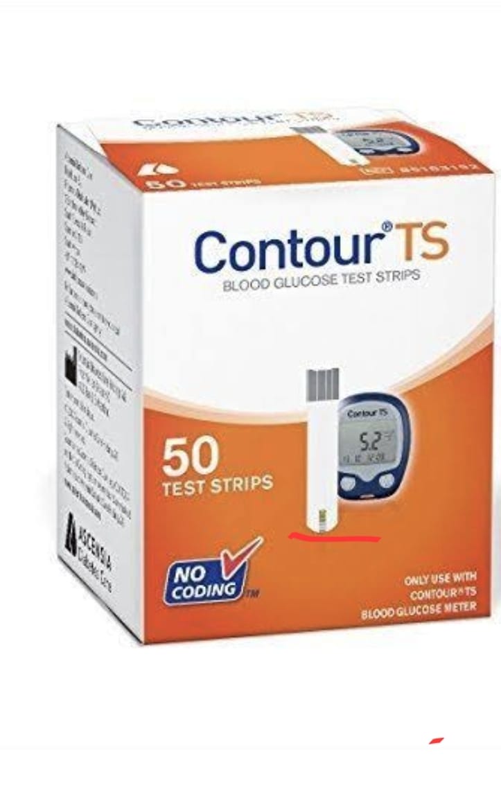 شرائط قياس السكر كونتور تى اس Contour TS علبة 50 شريط