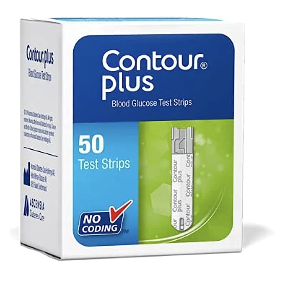 شرائط قياس السكر Contour Plus كونتور بلس 50 شريط
