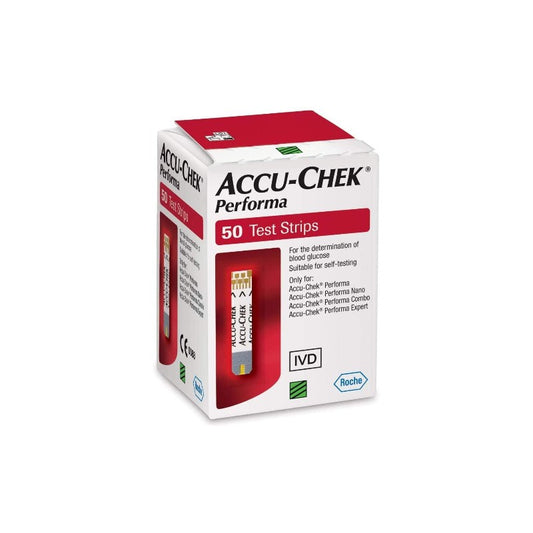 Accu-chek Performa شرائط اكيو تشيك بيرفورما لقياس السكر - 50 شريط