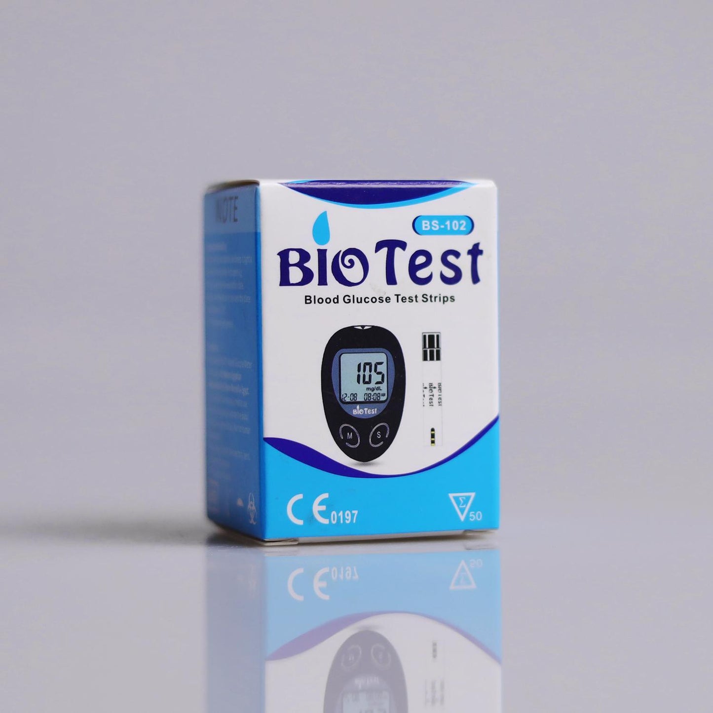 شرائط قياس السكر بيوتيست Bio Test علبة 50 شريط