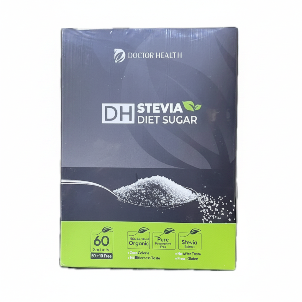 سكر دايت دي إتش ستيفيا 60 كيس (50+10 هدية) | DH Stevia Diet Sugar 60 Sachets