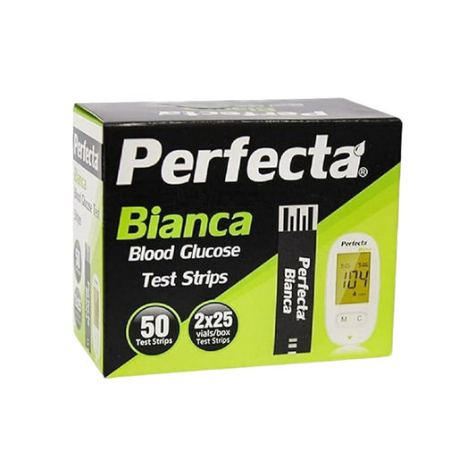 Perfecta Bianca شرائط بيرفيكتا بيانكا لقياس السكر- 50 شريط