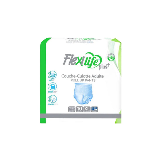 Flexi Life XL حفاضات شورت كبار سن التركية  فليكسي لايف - 10 شورت اكس لارج