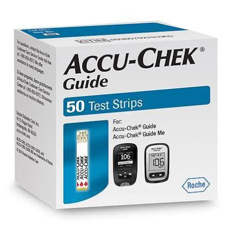 Accu-check Guide شرائط اكيو تشيك جايد لقياس السكر- 50 شريط