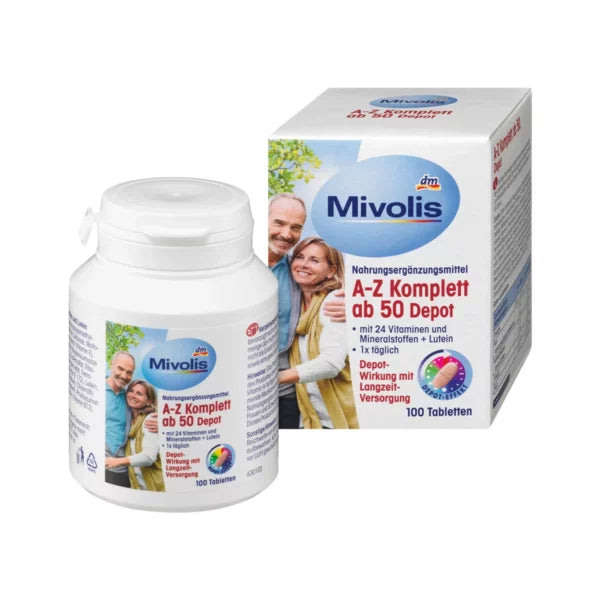 50+ Mivolis A-Z Multivitamin مالتى فيتامين فوق الخمسين ميفوليس   - 100 قرص