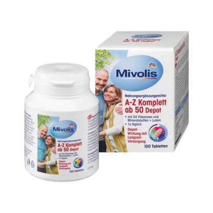 50+ Mivolis A-Z Multivitamin مالتى فيتامين فوق الخمسين ميفوليس   - 100 قرص