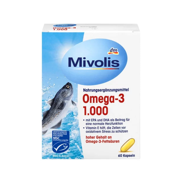 Mivolis Omega 3 اوميجا 3 ميفوليس (60 × 1000 مجم)   - ألماني أصلي