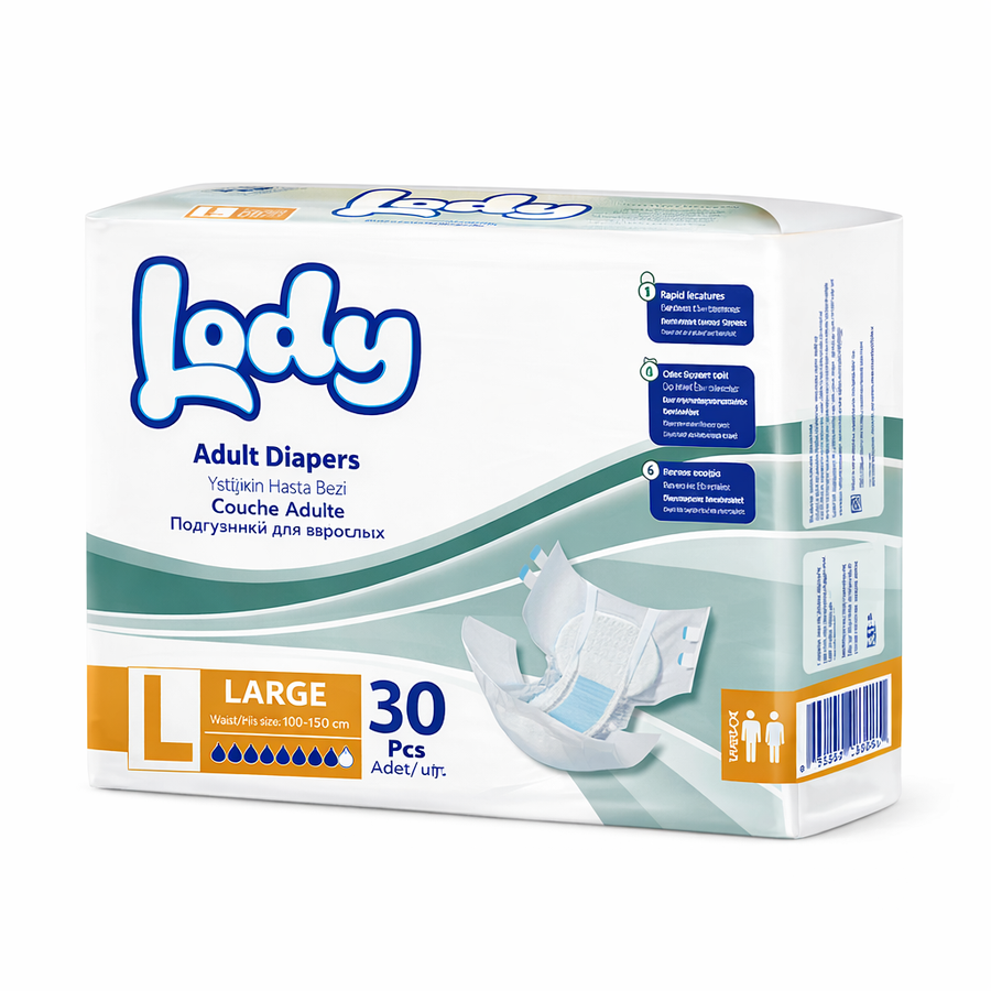 Lody حفاضات كبار سن لودي التركية لارج 30 قطعة