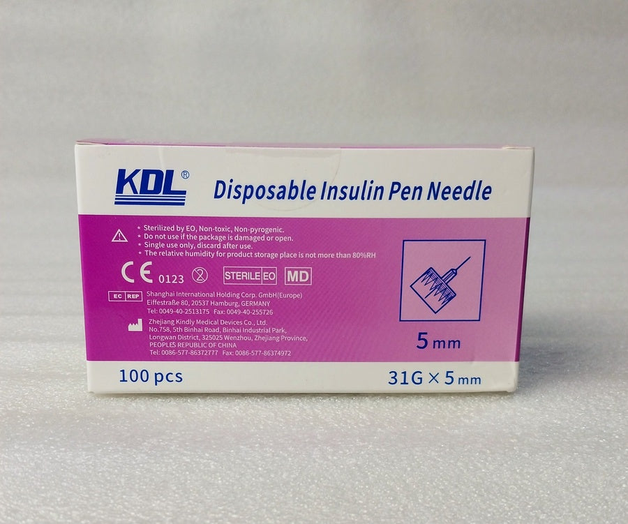 سنون قلم انسولين KDL مقاس 5 مم (100 قطعة)