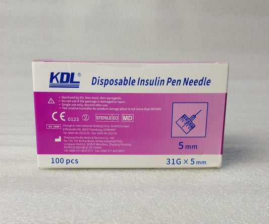 سنون قلم انسولين KDL مقاس 5 مم (100 قطعة)