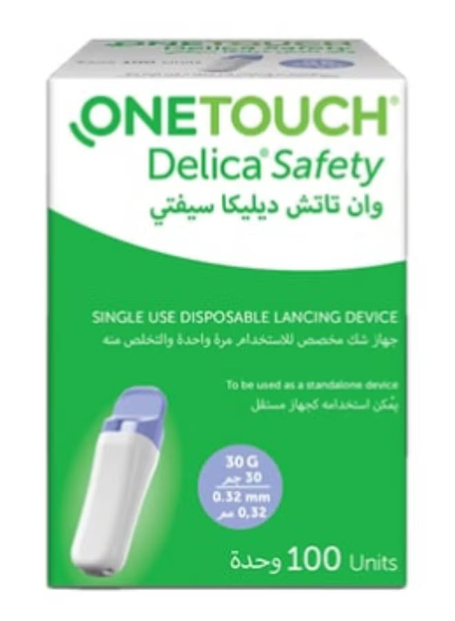 شكاكات ون تتش ديليكا سيفتي OneTouch Delica Safety Lancet | 100 قطعة
