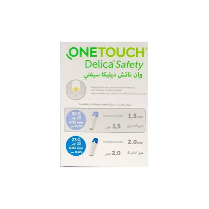 شكاكات ون تتش ديليكا سيفتي OneTouch Delica Safety Lancet | 100 قطعة