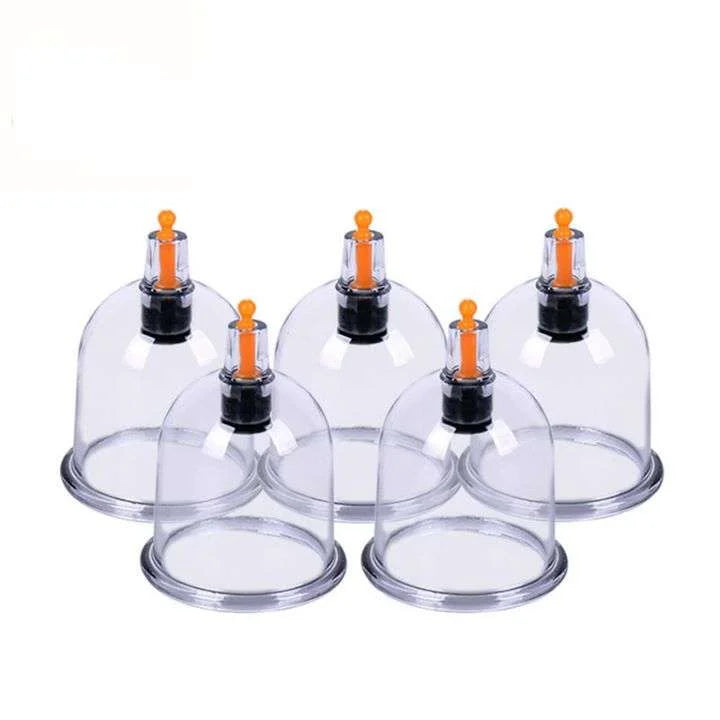 طقم كاسات حجامة ١٠ كاسات بأحجام مختلفة بدون مسدس شفط | Cupping Cups Set 10 Pieces