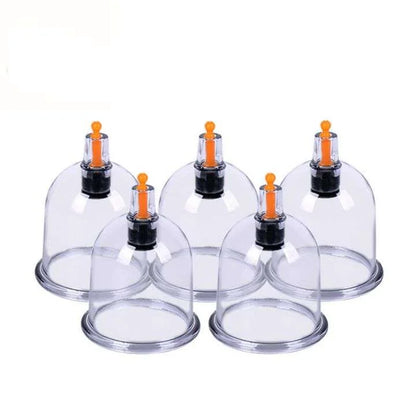 طقم كاسات حجامة ١٠ كاسات بأحجام مختلفة بدون مسدس شفط | Cupping Cups Set 10 Pieces