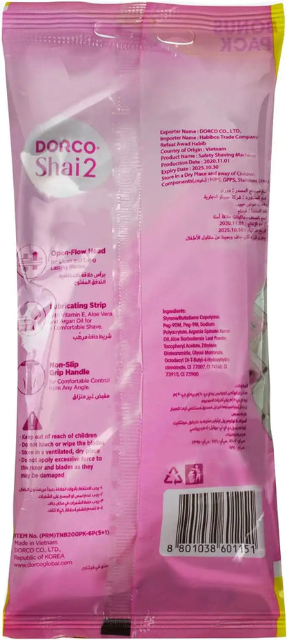 Dorco Eve 2 Razor Cartridges Packaging