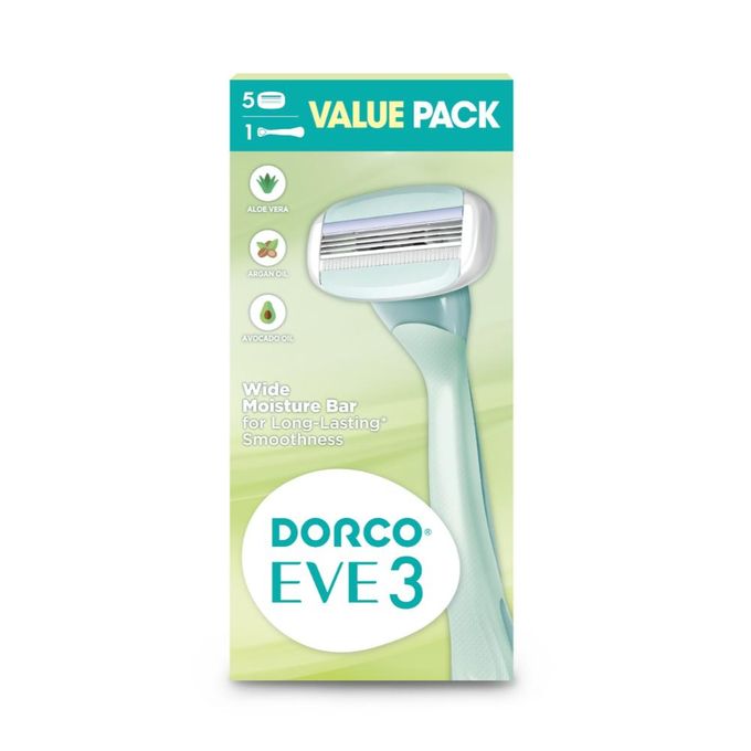 Dorco Eve 3 Razor Cartridges Packaging