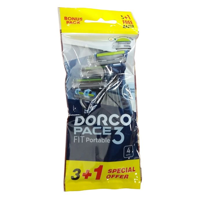 Dorco Pace 3 Fit Razor Cartridges Packaging