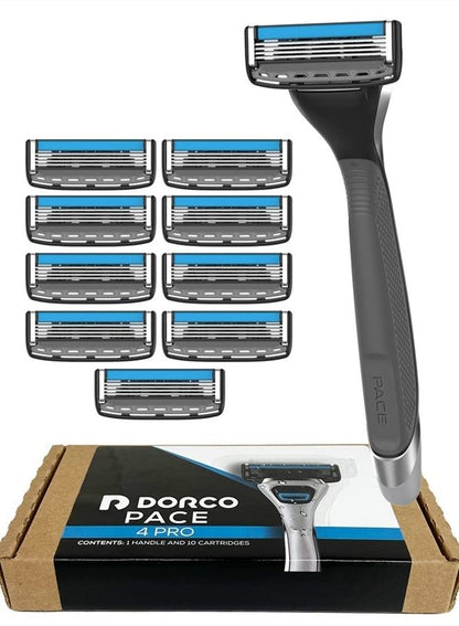 Dorco Pace 4 Pro Razor Handle and Cartridge Set