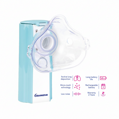 جهاز نيبولايزر جرانزيا Granzia Pure Mesh | جلسات التنفس للكبار والأطفال