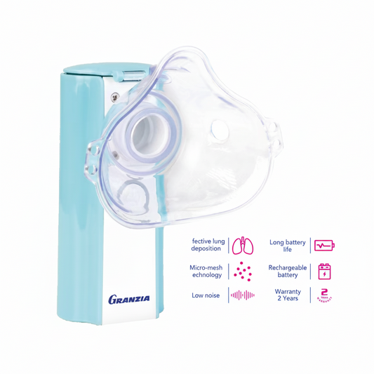 جهاز نيبولايزر جرانزيا Granzia Pure Mesh | جلسات التنفس للكبار والأطفال