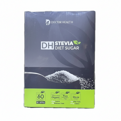 سكر دايت دي إتش ستيفيا 60 كيس (50+10 هدية) | DH Stevia Diet Sugar 60 Sachets