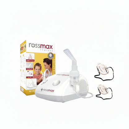 جهاز جلسات التنفس نيبولايزر روزماكس NE100 بضاغط هواء للكبار والأطفال | Rossmax